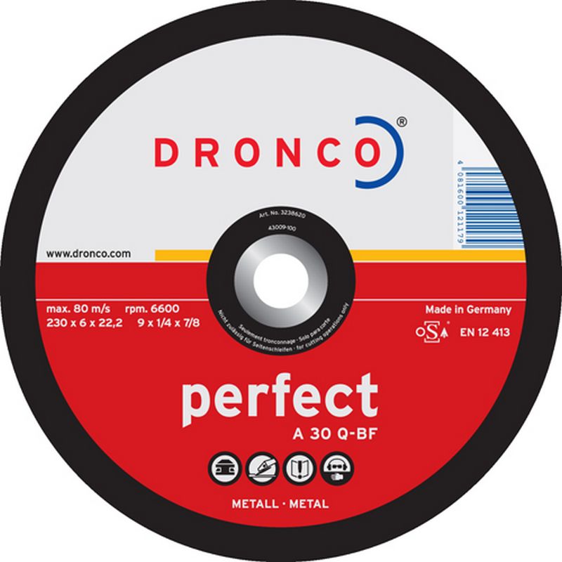 DRONCO 'Perfect' Metal Grinding Discs   Depressed Centre DGD2