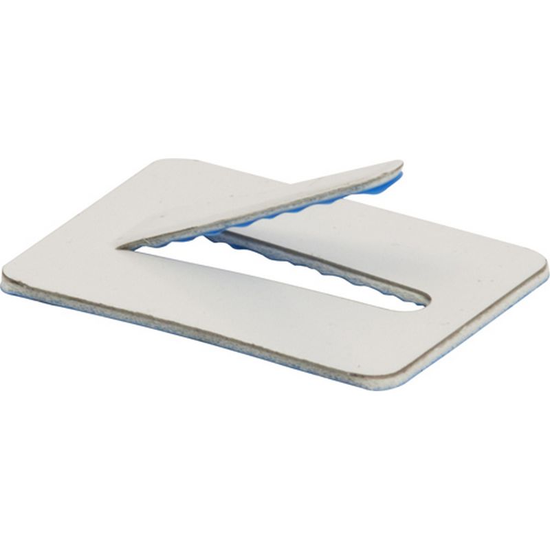 Pack of 25 Cable Clips S/A Metal White Fin Large EAC27