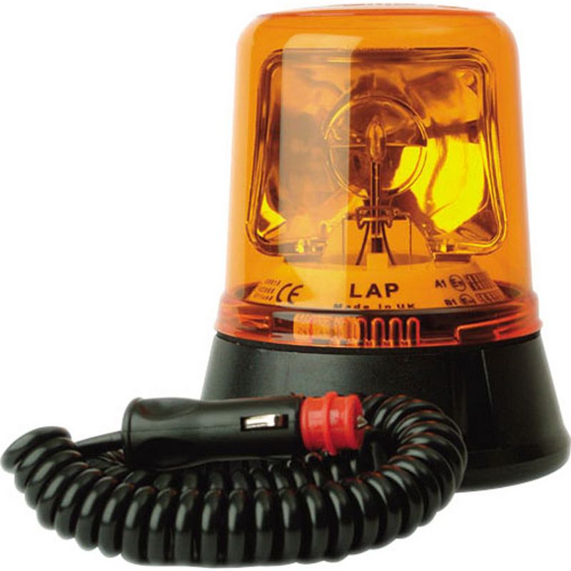LAP ELECTRICAL Halogen Rotating Beacon   Magnetic Base EBC102