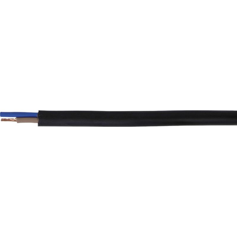 50m H07RN-F Mains Cable 2-core 1.00mm 10A EC1221