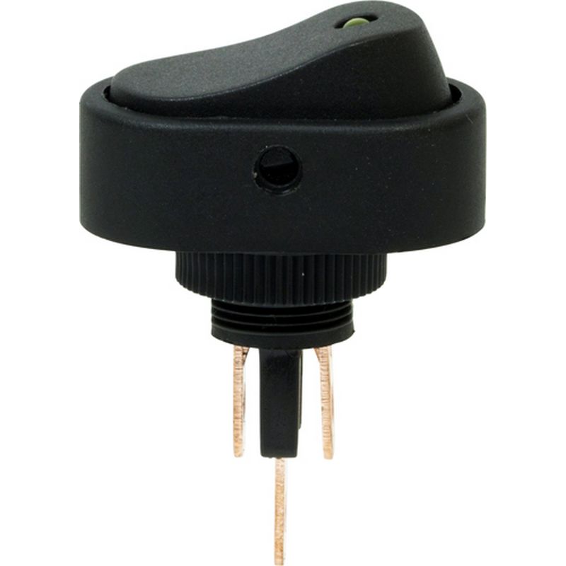 Pack of 10 12V LED Rocker Switches - Amber EC78