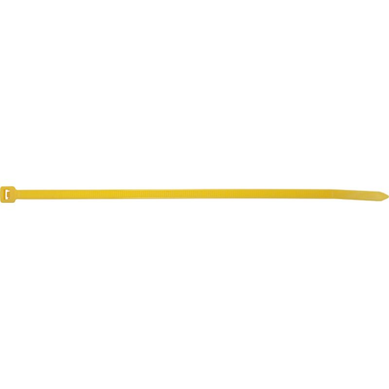Pack of 100 Cable Ties 200mm x 4.8mm Yellow ECT420YE