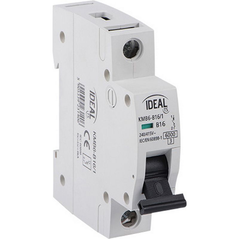 Single Pole Circuit Breaker 16A C Type ERCB116