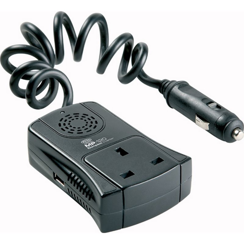 RING 'Powering' 12V Slimline Flexible 120W Inverter ERINV120