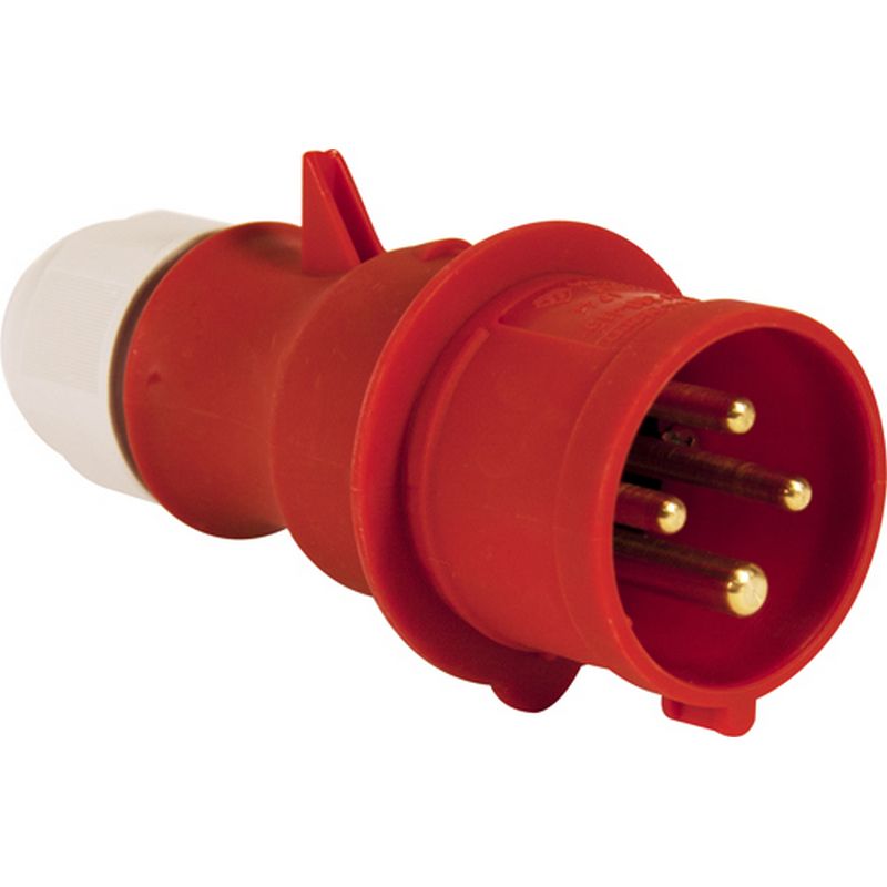 415v 16 Amp Red 4 Pin Plug ERP102