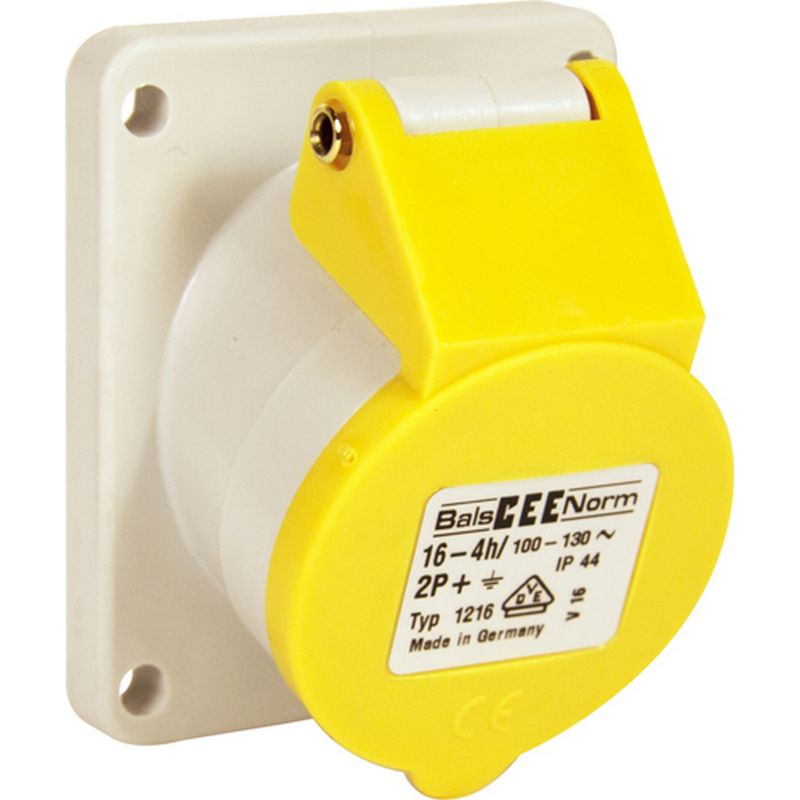 110v 16 Amp Angled Panel Socket ERP78