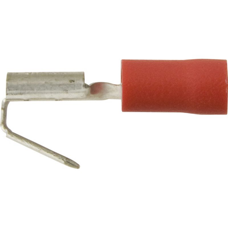 Pack of 100 Terminals Red Piggy-Back 6.3mm ET13