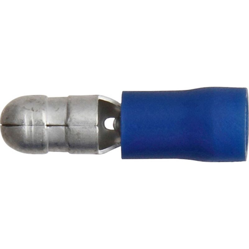 Pack of 100 Terminals Blue Bullet 5.0mm ET16