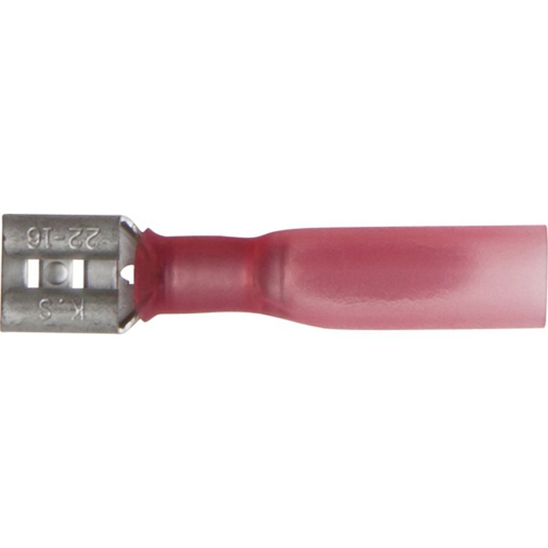 Heat Shrink Terminals Adv Red Push-On Female ET204