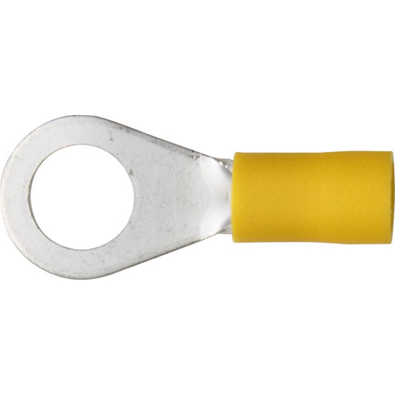 Pack of 100 Terminals Yellow Ring 8.4mm (5/16) ET30