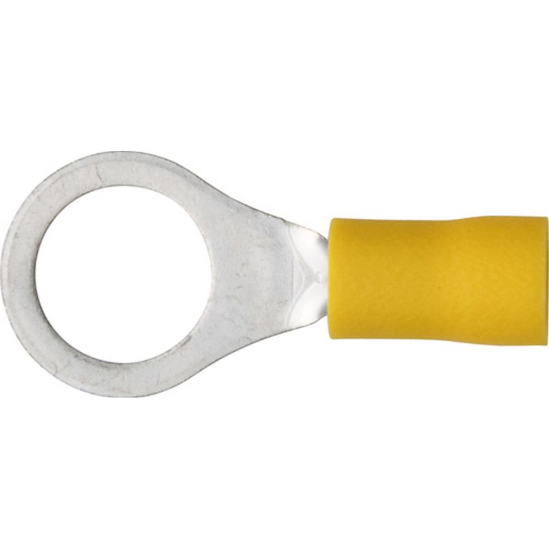 Pack of 100 Terminals Yellow Ring 10.5mm (3/8) ET32
