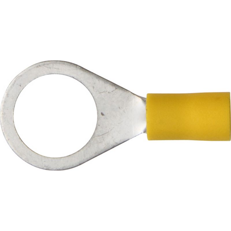 Pack of 100 Terminals Yellow Ring 13.0mm (1/2) ET43