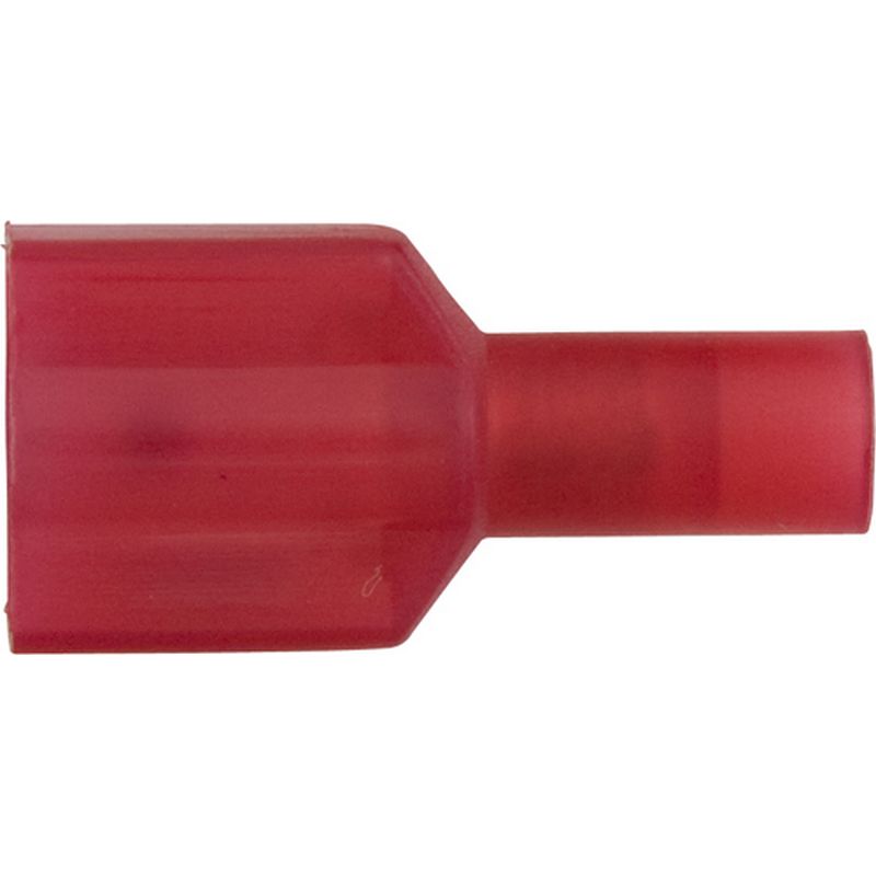 Pack of 100 Terminals Red Disconnector Male 6.3mm ET48
