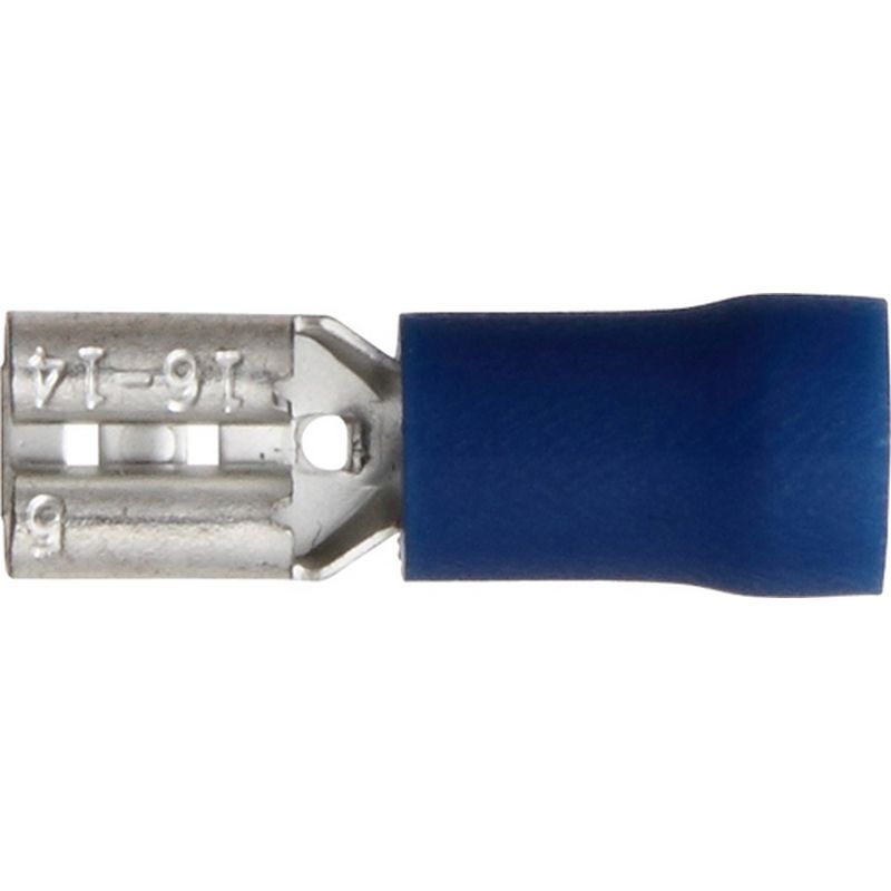 Pack of 100 Terminals Blue Push-On Female 4.8mm ET5