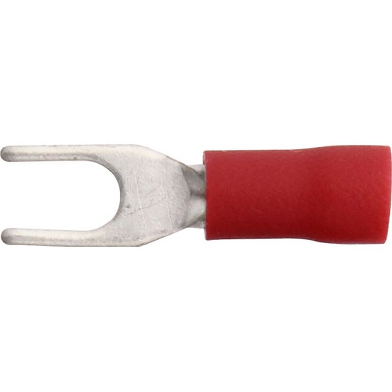 Pack of 100 Terminals Red fork 3.7mm (4BA) ET51