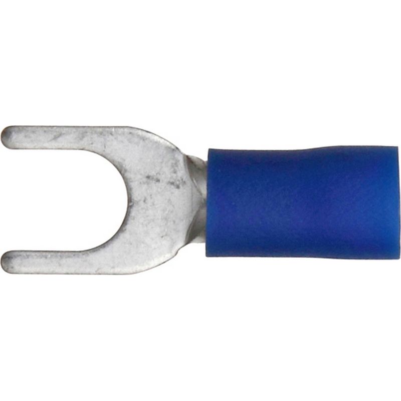Pack of 100 Terminals Blue fork 5.3mm (2BA) ET54