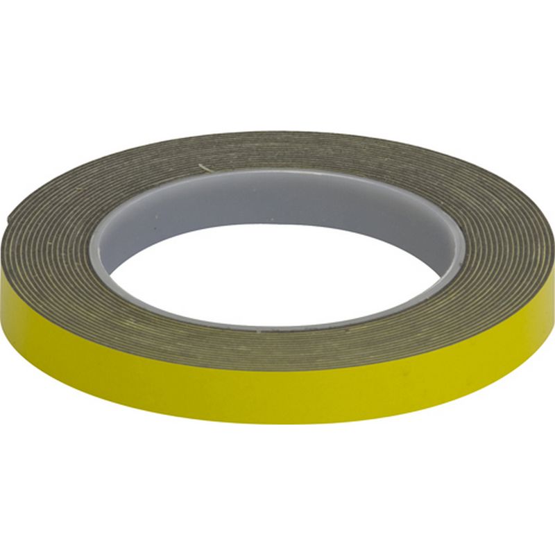 Double Sided Adhesive Foam Tape   Yellow Backing GLU10