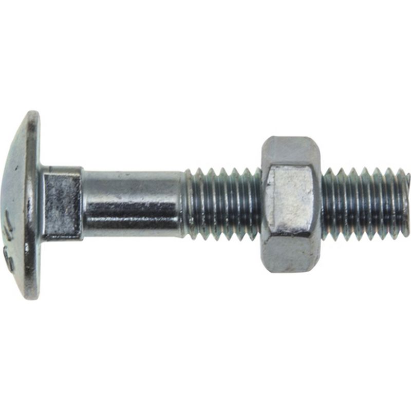Coach Bolts with Steel Nuts, Cup Square Head  Metric HCB5