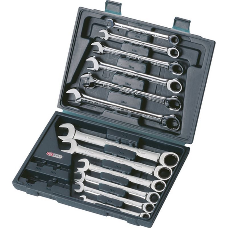 KS TOOLS 'GEARplus<sup>&reg;</sup>' Ratchet Combination Spanner Set K503.4265