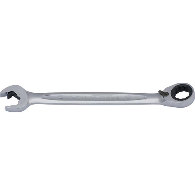 KS TOOLS 'DUO GEARplus<sup>&reg;</sup>' Reversible Ratchet Ring/Open End Combi Spanners with Open Jaw Ratchet Function K503.5916