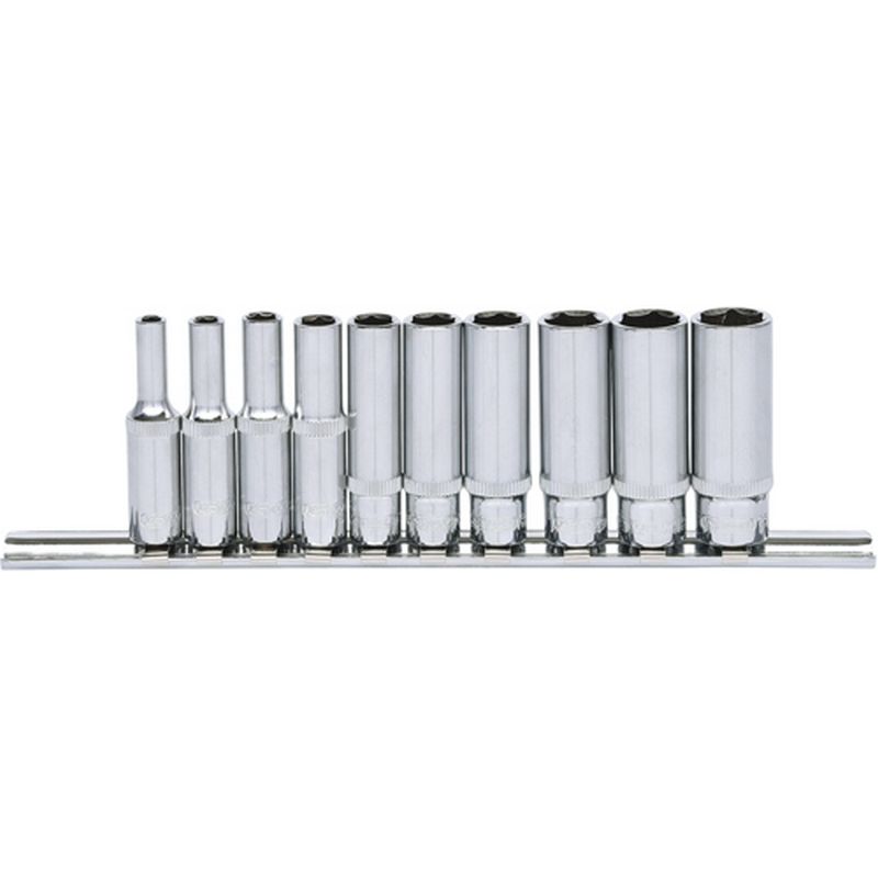 KS TOOLS 'CHROMEplus<sup>&reg;</sup>' 1/4" Drive Deep Socket Set K918.0610