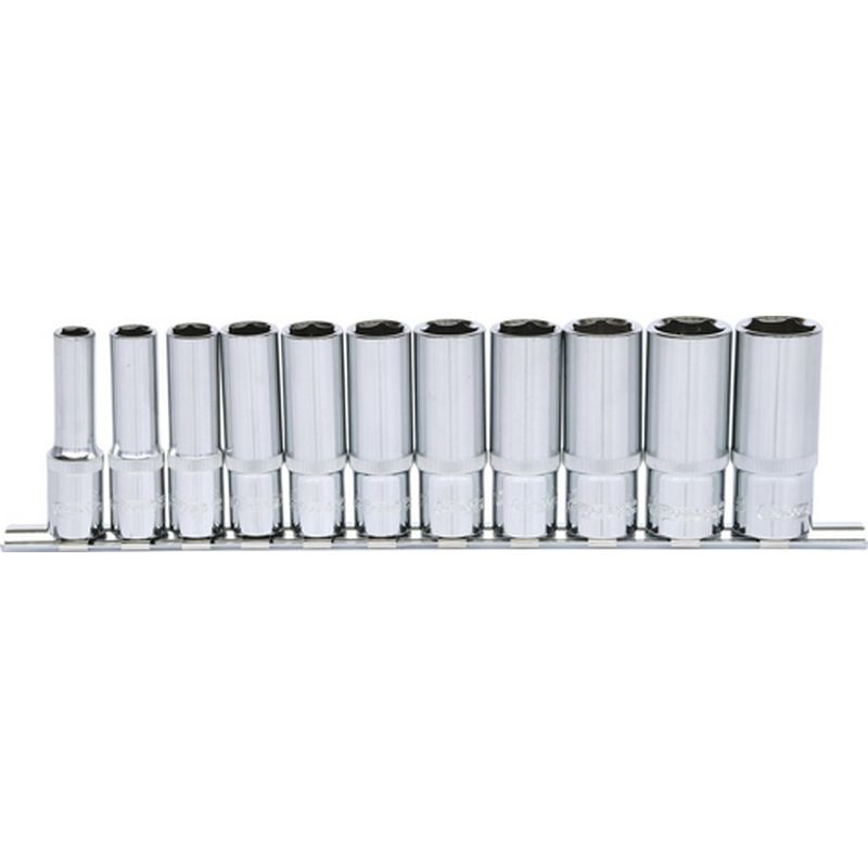 KS TOOLS 'CHROMEplus<sup>&reg;</sup>' 3/8" Drive Deep Socket Set K918.0611