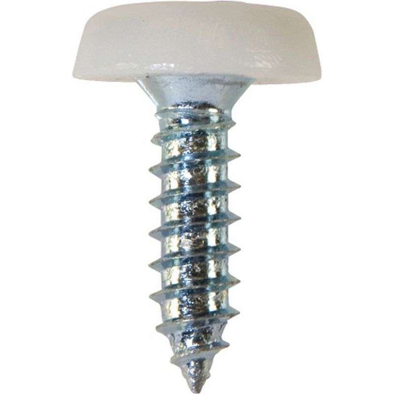 Number Plate Fasteners   Self Tappers with Plastic Head   Short NP16
