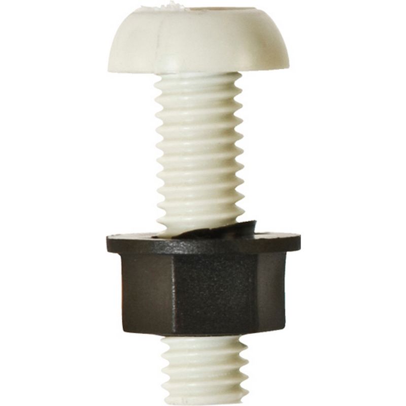 Number Plate Fasteners   Plastic Number Plate Bolts & Nuts   Long NP24