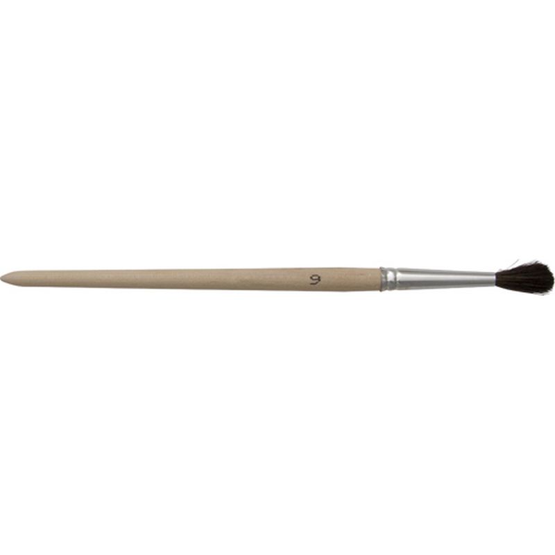 Touch Up Brushes   Short Plain Wooden Handles PB66