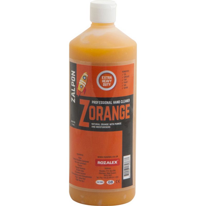 ZALPON 'Zorange' Orange Pumice Gel Hand Cleaner   Extra Heavy Duty RZ2001