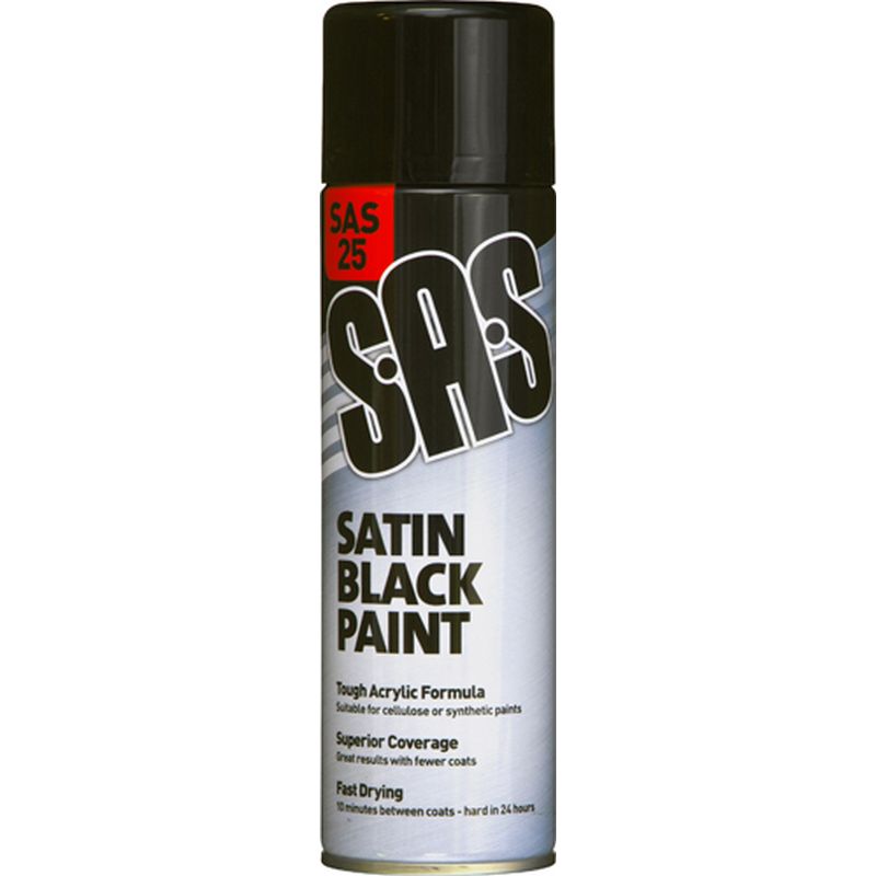 S?A?S Black Paint   Satin SAS25