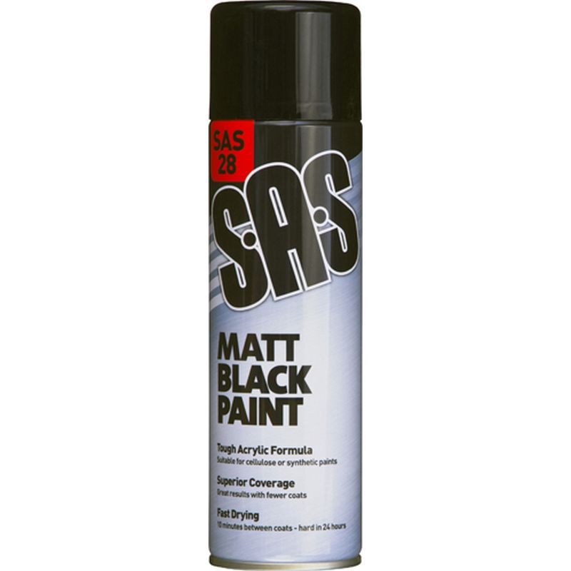 S?A?S Black Paint   Matt SAS28
