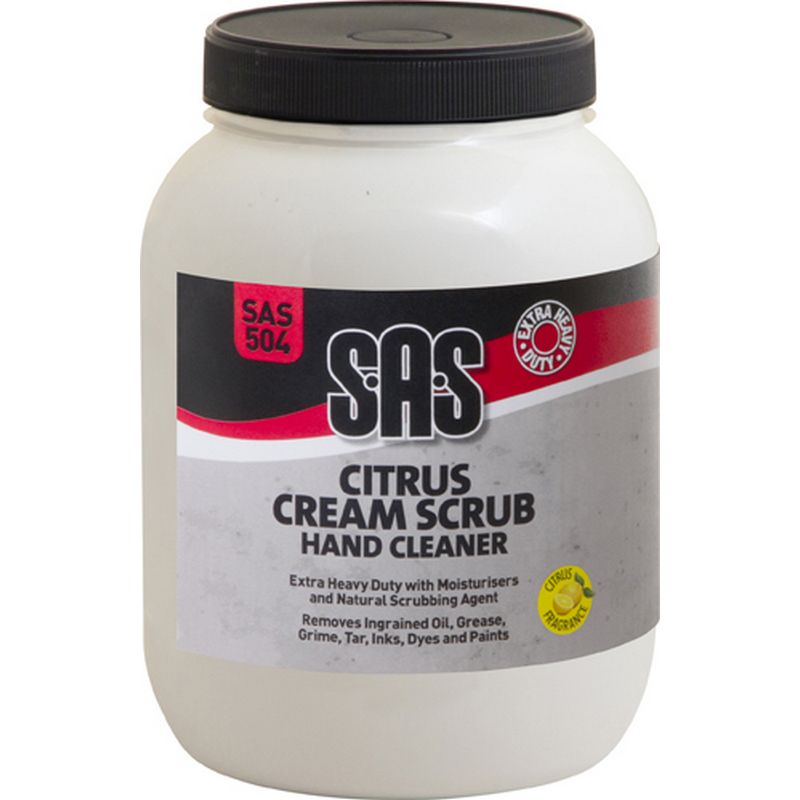 S?A?S Citrus Cream Scrub Hand Cleaner   Extra Heavy Duty SAS504A