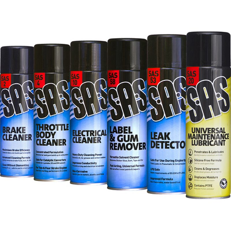 S?A?S Assorted Pack   Cleaning Aerosols 500ml SASC
