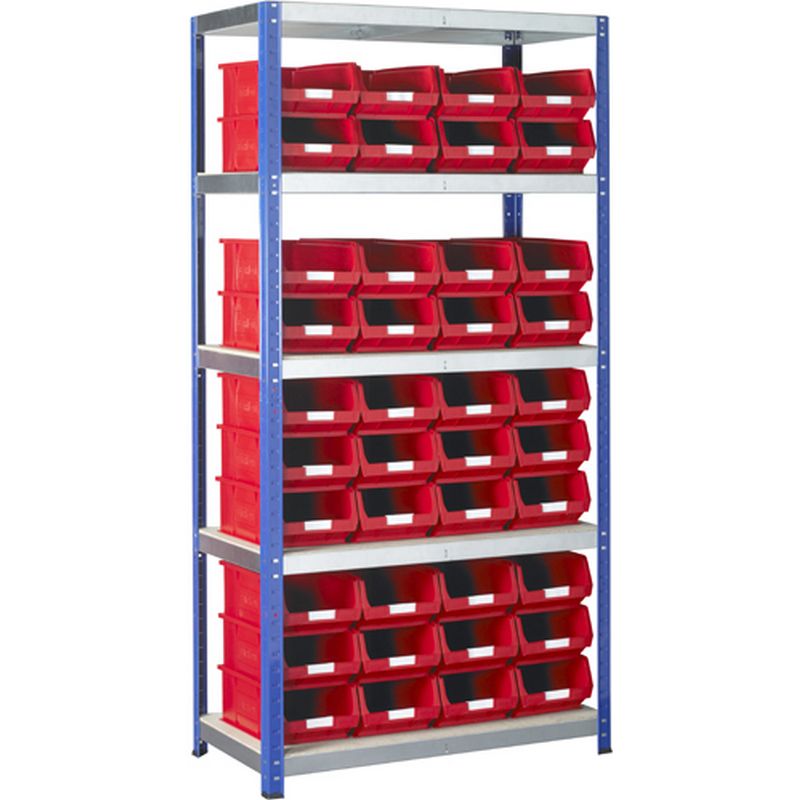 BARTON Standard Shelving System c/w Storage Bins SB63RE
