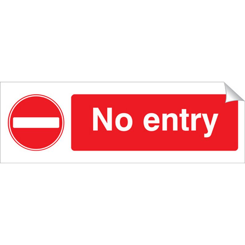 No Entry   360 x 120 mm SSA105