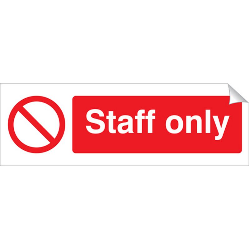 Staff Only   360 x 120 mm SSA109