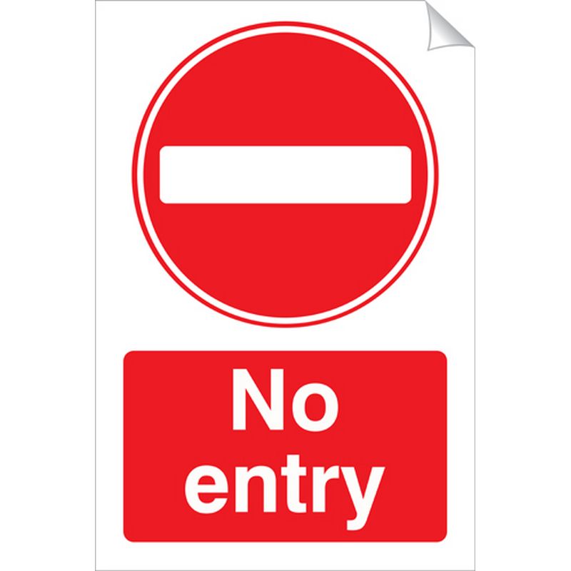 No Entry   240 x 360 mm SSA123