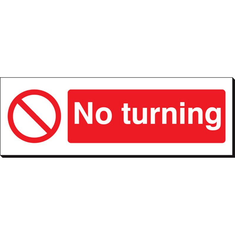 No Turning   360 x 120 mm SSB112