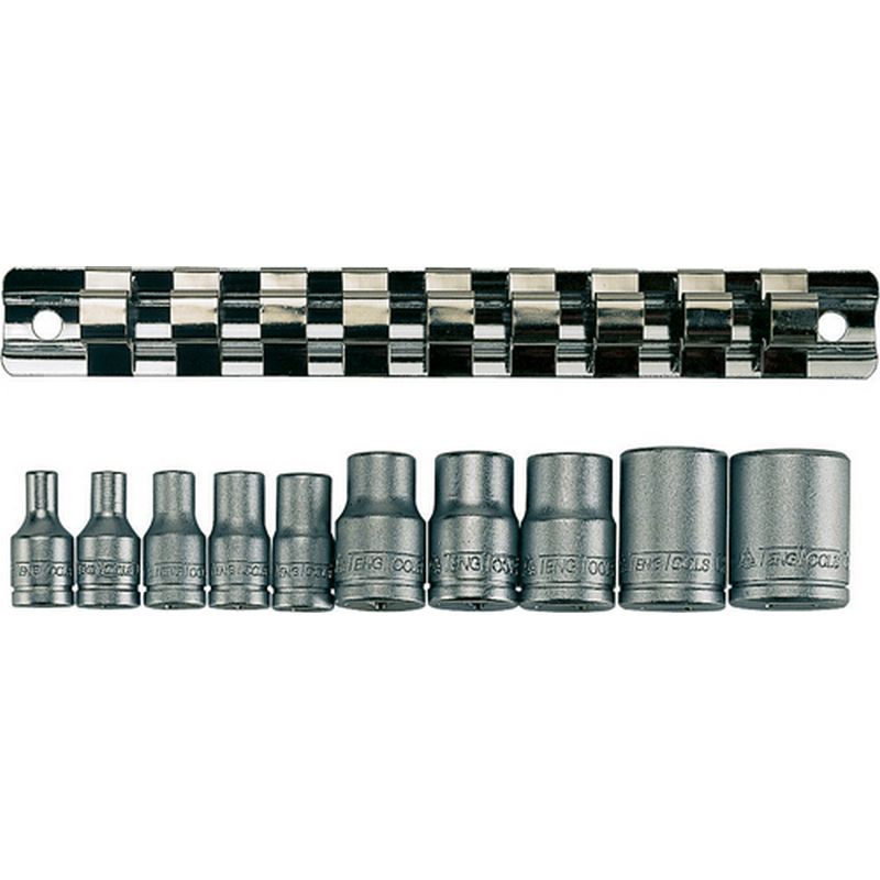 TENG TOOLS 1/4" & 3/8" Drive TX E Bit Socket Set TM3814