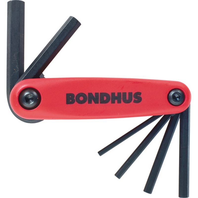 BONDHUS Hex Driver Fold Up Set   Metric TNB12595