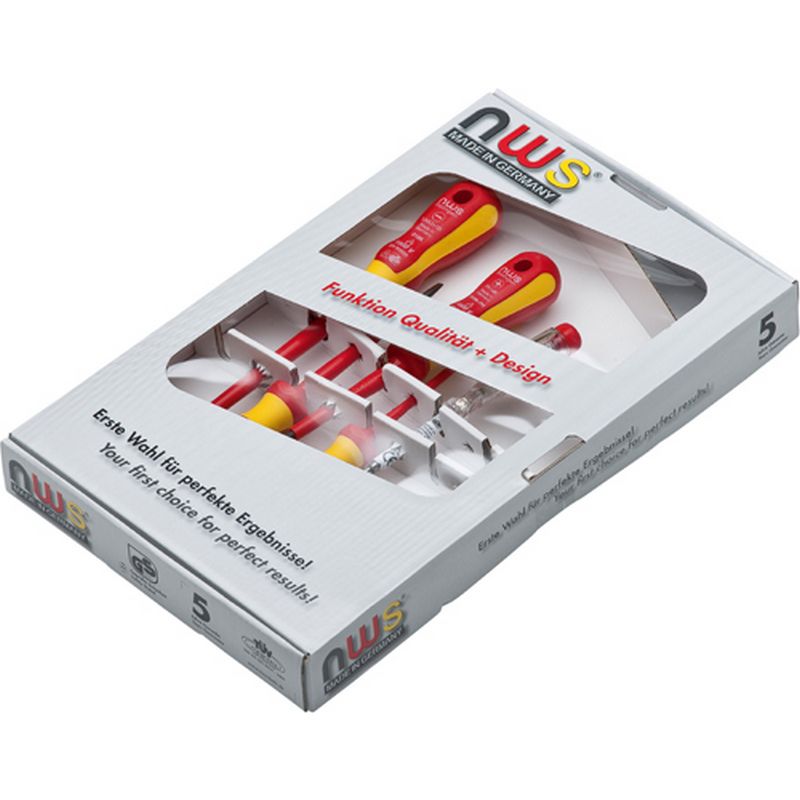 NWS VDE Screwdriver Set   Slotted & PH TNS500