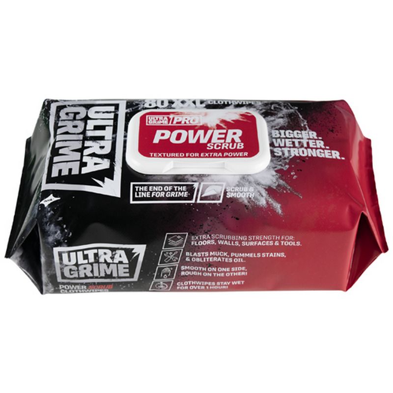 ULTRAGRIME PRO 'Power Scrub' Clothwipes VC127