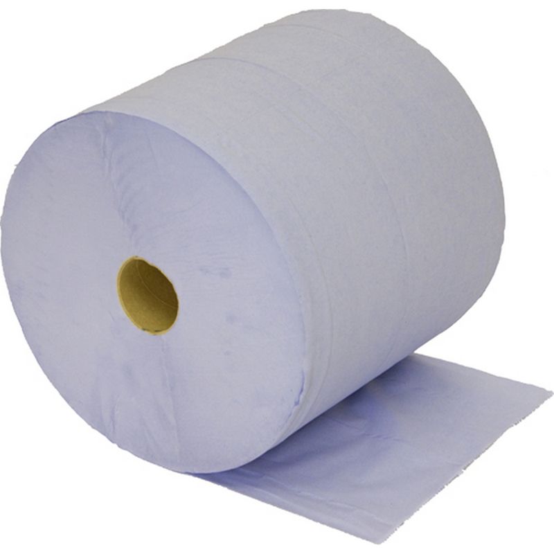 Blue Paper Wipes   Large Rolls VC537