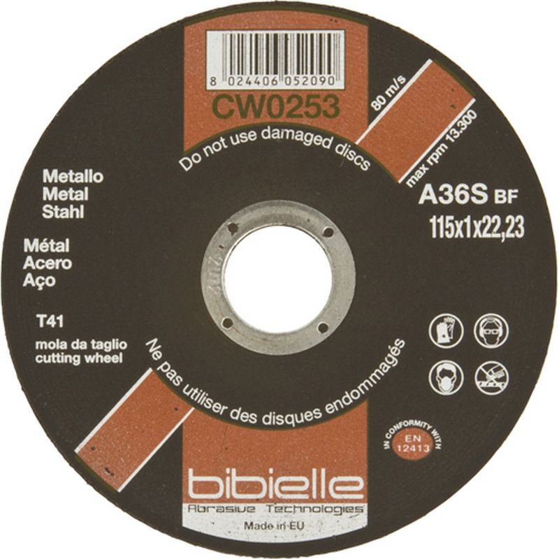 BIBIELLE 1.0 mm Thin Flat Metal Cutting Discs WCD52
