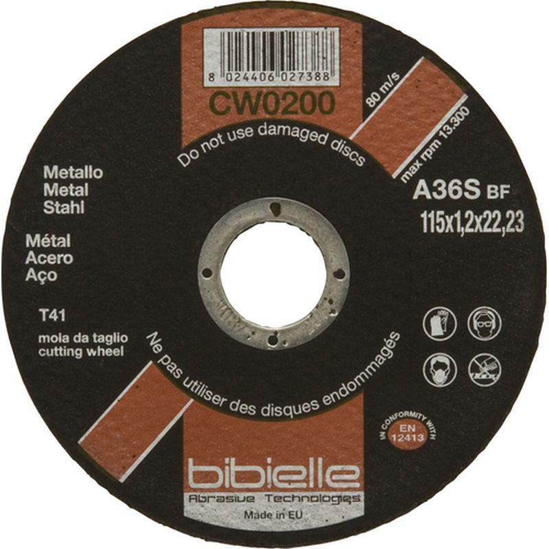 BIBIELLE 1.2 mm Thin Flat Metal Cutting Discs WCD81B