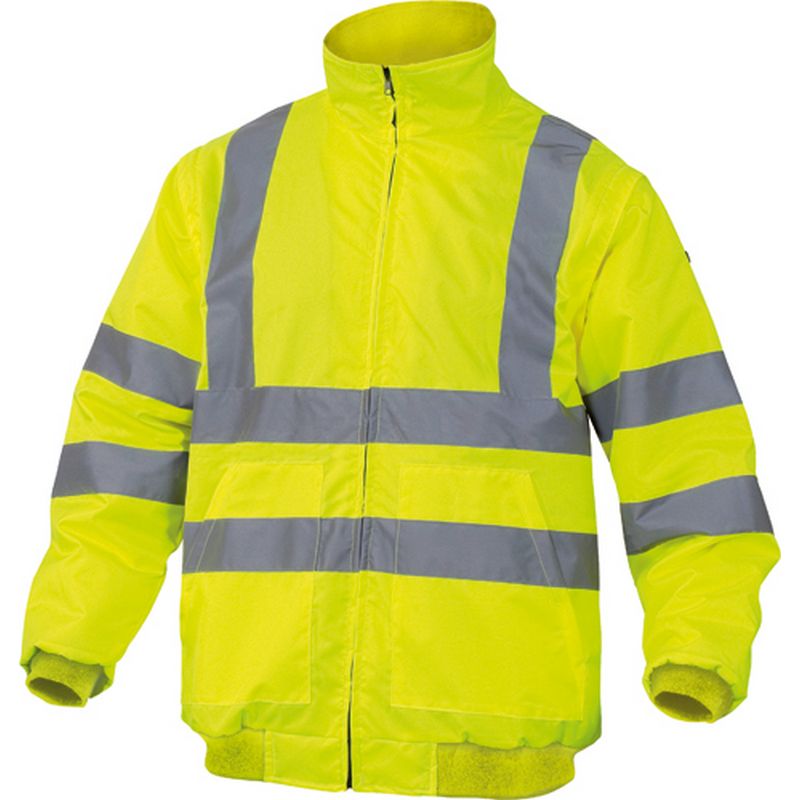 DELTAPLUS '2 in 1' Hi Vis Bomber Jacket/Body Warmer WS452L