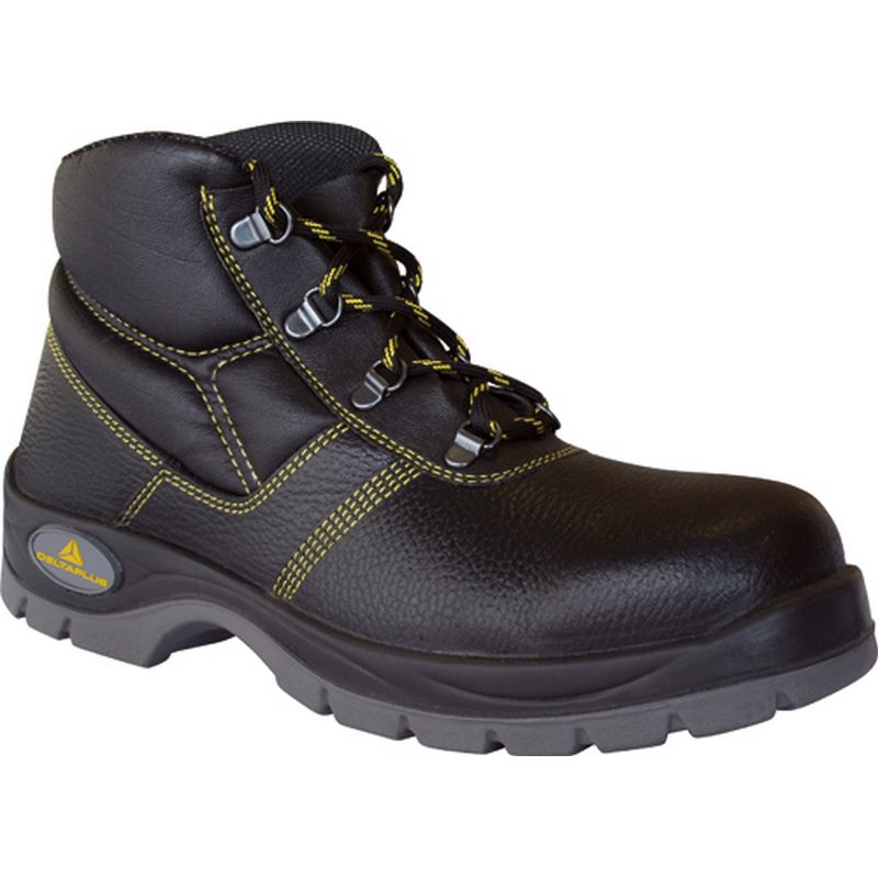 DELTAPLUS Leather Safety Boots   Black WS55309